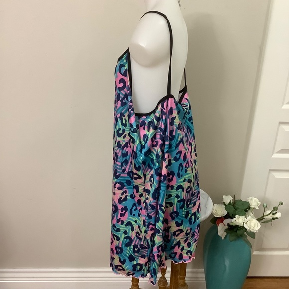 NEW~SHEIN Pretty Leopard Print Nightie fits 1X - 46 bust - Picture 3 of 6